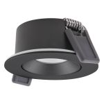 Ledvance LED-Spot Air Adjust Aluminium Schwarz 4W 300lm 36D - 927 Extra Warmweiß | Ausschnitt 68mm - IP23 - Höchste Farbwiedergabe - Dimmbar