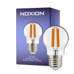 Noxion Lucent Lustre LED E27 Kugel Fadenlampe Klar 4.5W 470lm - 827 Extra Warmweiß | Dimmbar - Ersatz für 40W