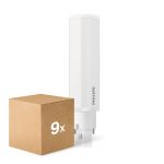 Mehrfachpackung 9x Philips CorePro PL-C LED 6.9W 770lm - 840 Kaltweiß | 2-Pins - Ersatz Für 18W