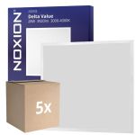 Mehrfachpackung 5x Noxion LED Panel Delta Value V5 Backlit 28W 3920lm - 830-840 CCT | 60x60cm - UGR <19 - Philips Treiber