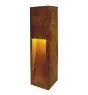 SLV Slot 50 Stehlampe Stahl Rostig 9W 30lm - 830 Warmweiß | Außenbeleuchtung - IP55