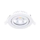 Noxion LED schwenkbar Slim Spot Weiß 6W 550lm - 930 Warmweiß | Ausschnitt 75mm - IP54 - Höchste Farbwiedergabe 