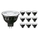 Mehrfachpackung 10x Philips Master LED Spot GU5.3 MR16 7.5W 500lm 36D - 930 Warmweiß | Höchste Farbwiedergabe - Dimmbar - Ersatz für 50W